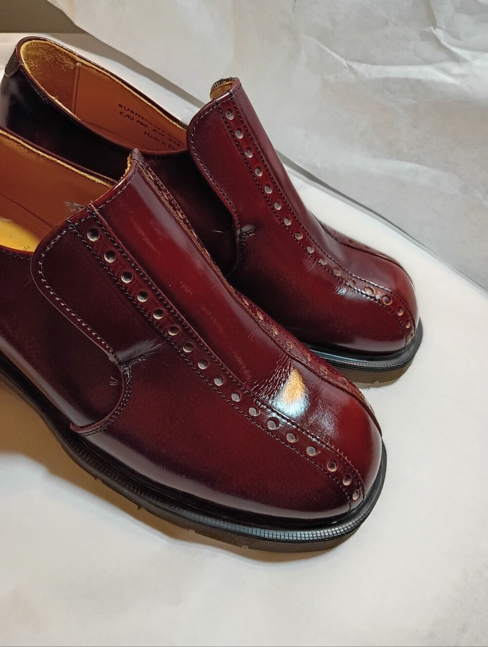 Vtg Dr Martens ENGLAND shoes Women's Loafers UK 9 Us 11  Mens 10 chunky Display